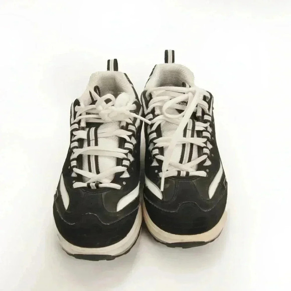 Sketchers Y2K 90s Style Black White Raver Platform Sneaker Shoes - Picture 2 of 6